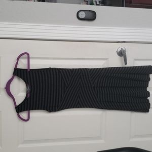 Black and grey striped dress